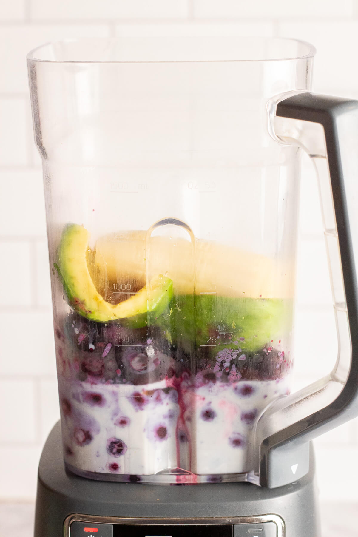 ingredients in a blender