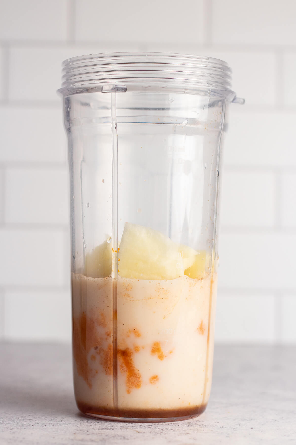 ingredients in a blender